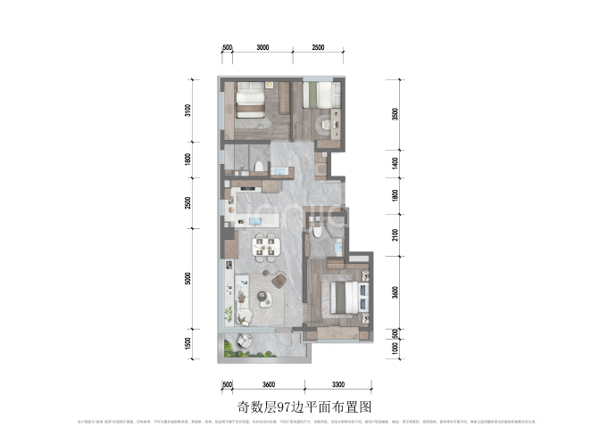 龙湖·观萃--建面 97m²