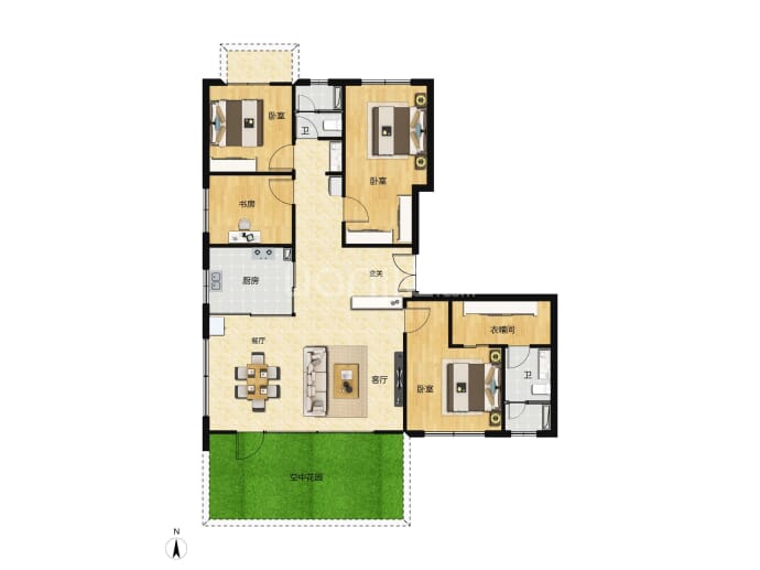斌鑫云颂--建面 147m²