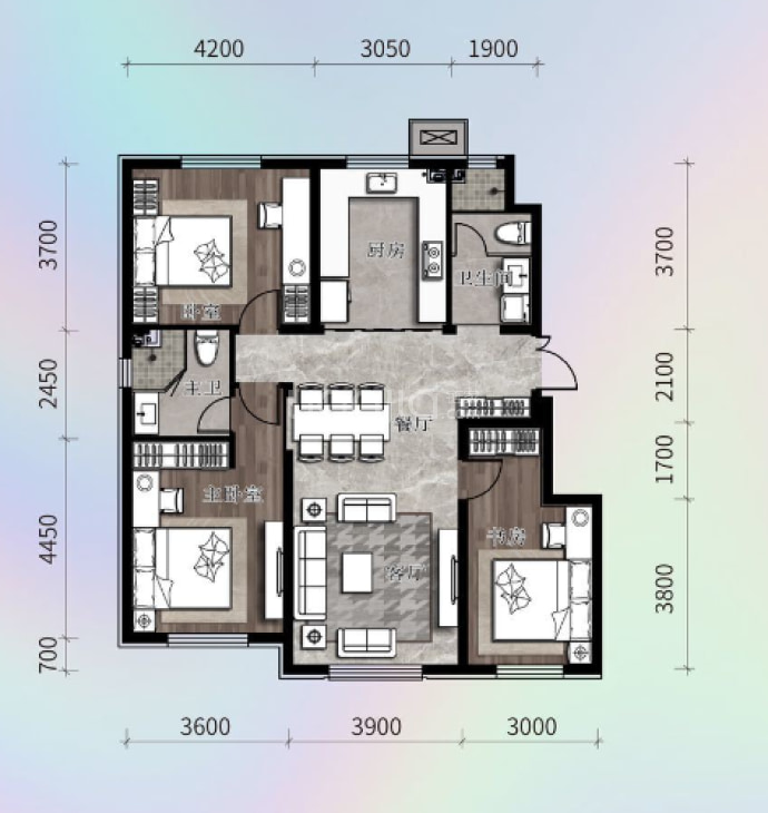 九洲御璟--建面 123m²