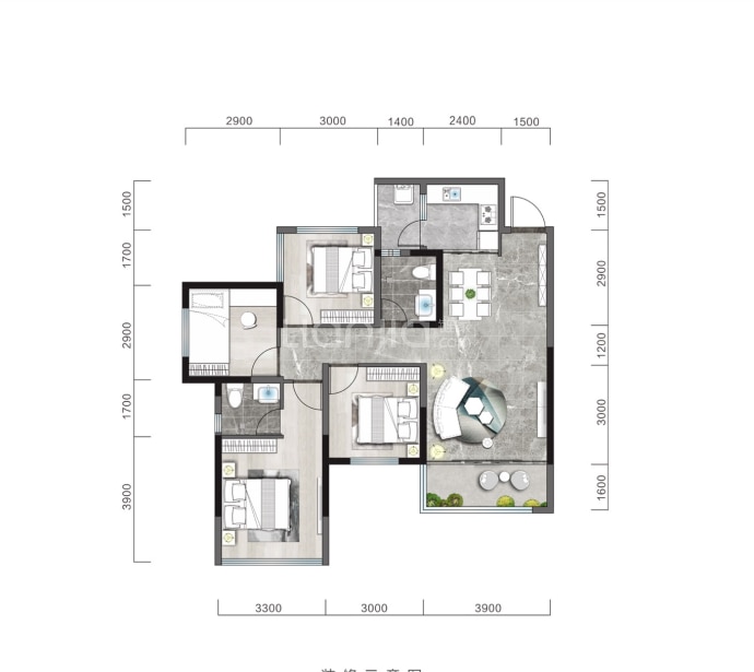 阳光维多利亚--建面 104m²