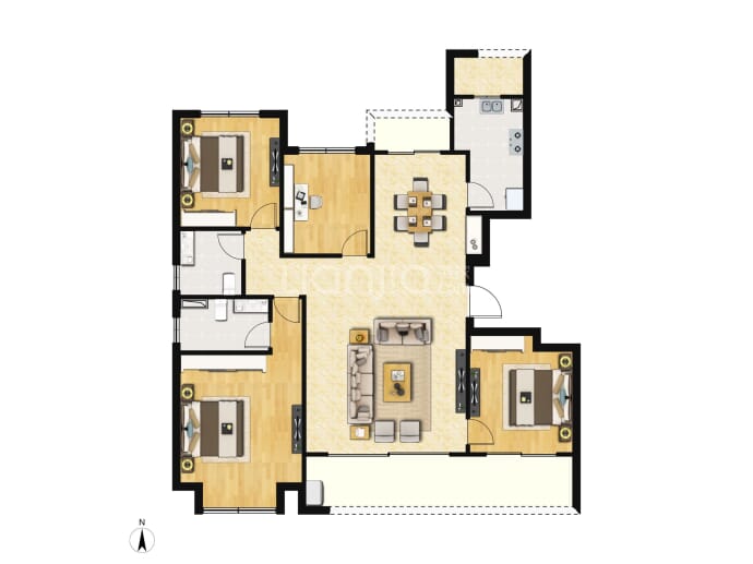 建发·春江悦--建面 133m²