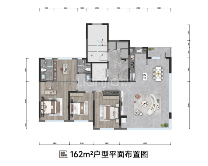 龙湖青云阙--建面 162m²