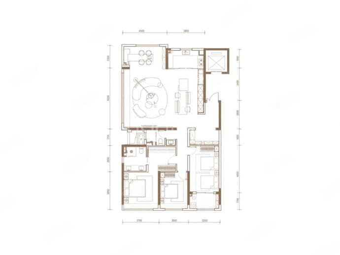 武汉长江天地--建面 171m²