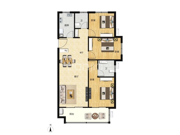 开封星联岚溪府--建面 112m²