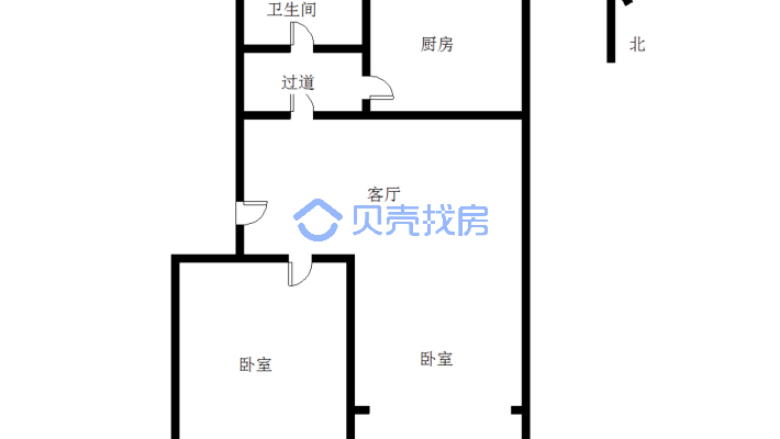 向阳安居，步梯2楼，适合各种人群居住，经典三室-户型图