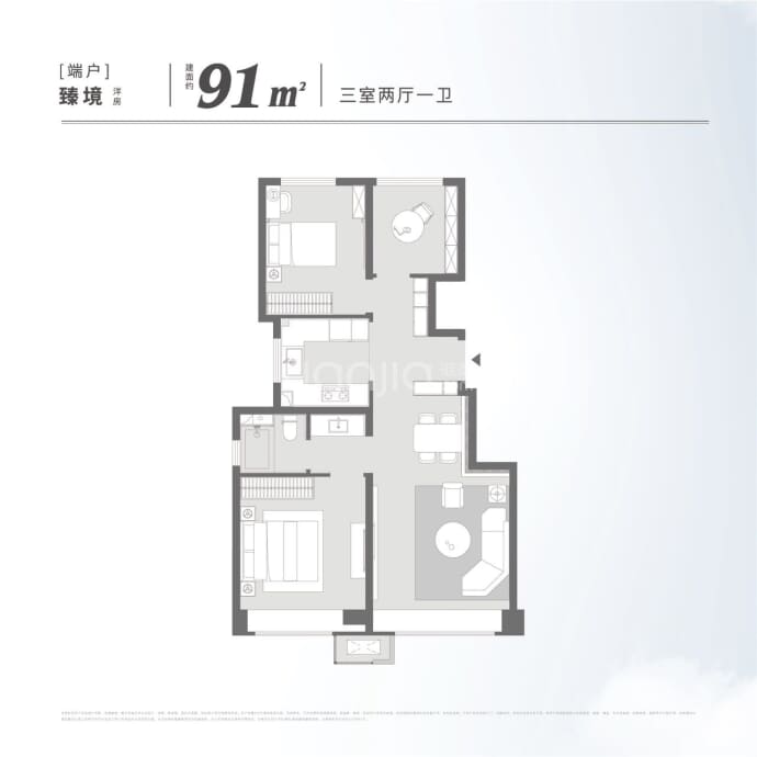 中海凌云源境--建面 91m²