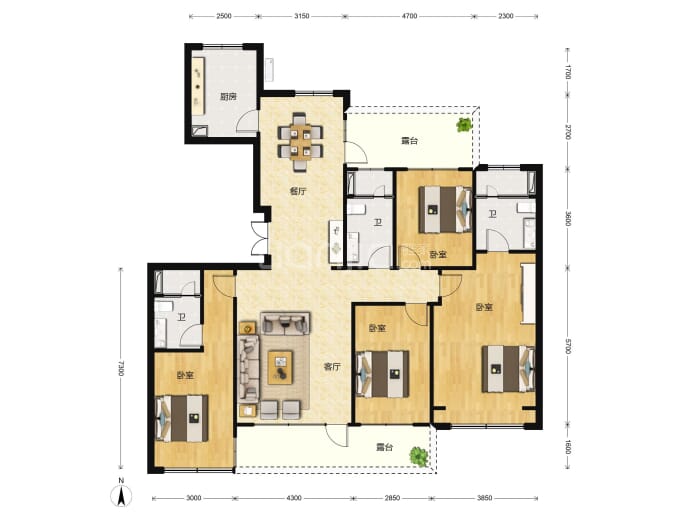 皓顺和--建面 171m²