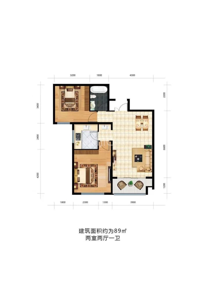 万华·公园里--建面 89m²