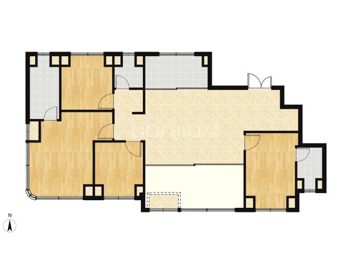 招商锦城序4室2厅3卫户型图