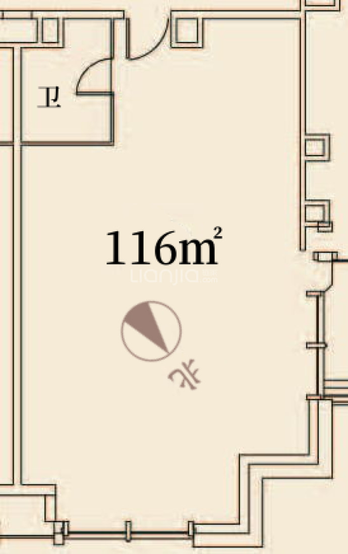 新睿广场--建面 116m²