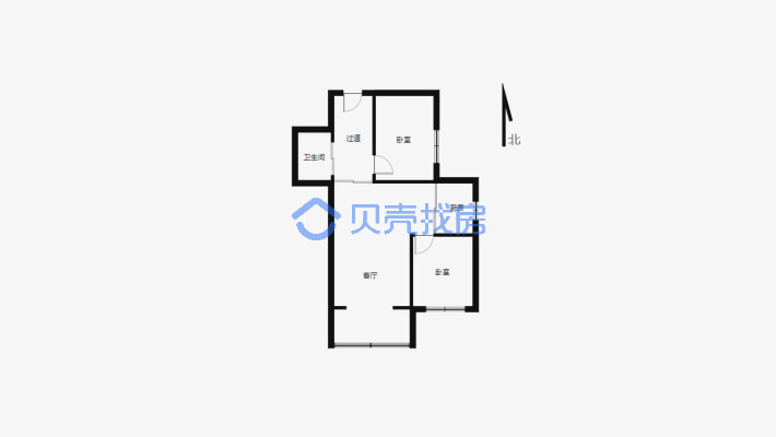 金太阳小区 2室2厅 南 北-户型图