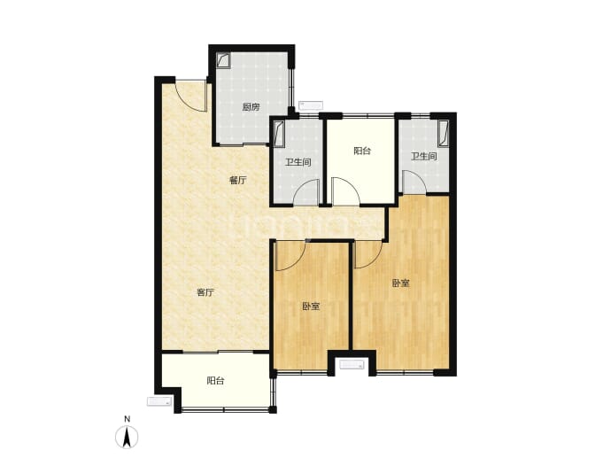 保利新汇城--建面 97m²