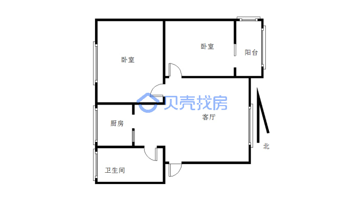 楼层好，户型好，采光好，明厨明卫-户型图