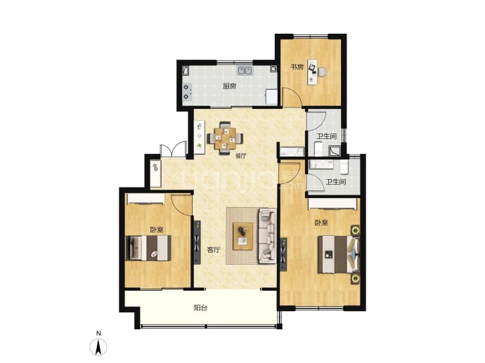 泰宏阳光里--建面 108.95m²