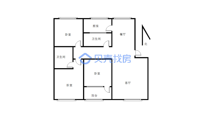 此房视野开过 位置佳 大面积 交通便利-户型图