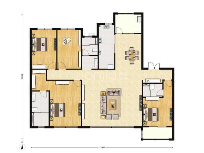 曲江唐顿庄园--建面 272m²