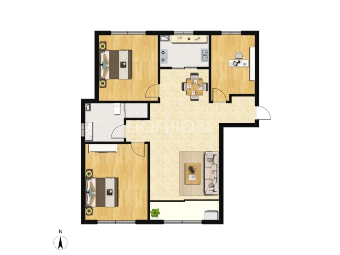 兴盛铭仕城--建面 110m²