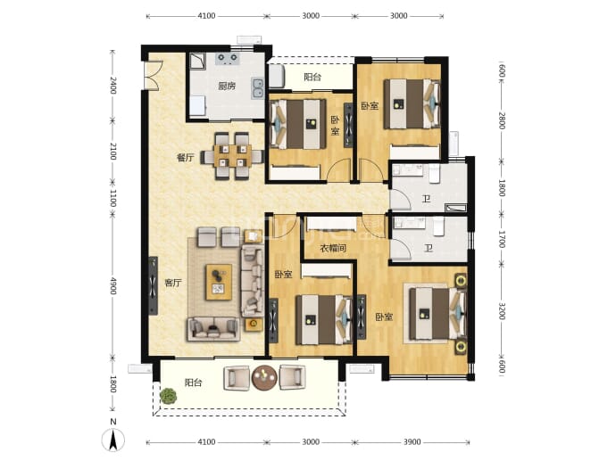 博雅滨江--建面 143m²