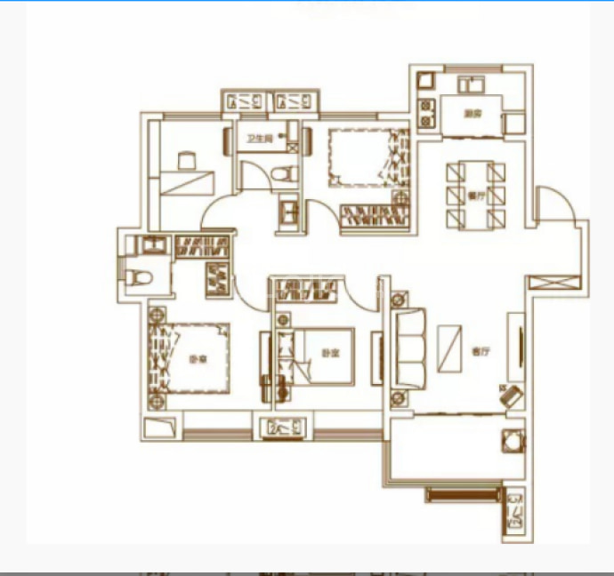 孔雀城时代北宸--建面 111m²