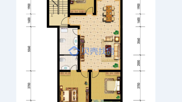 大型成熟小区温馨三房您居家的理想选择-户型图