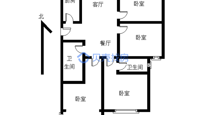 海燕鑫聚 精装修 户型端正 看房方便-户型图