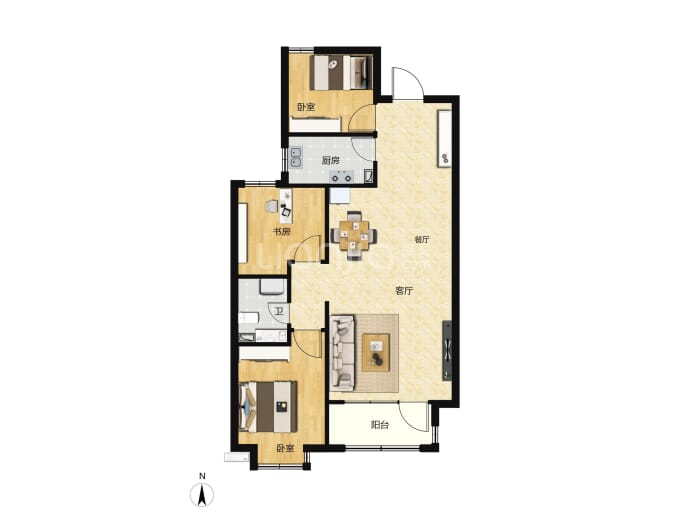康茗书苑--建面 97m²