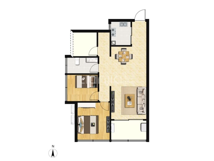 和喆公馆--建面 88.85m²