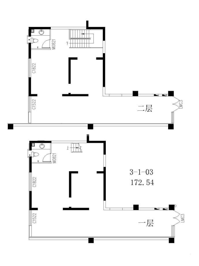 新城佳苑底商--建面 172.54m²