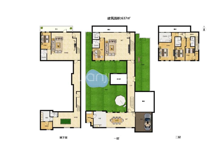 夏都融庭4室2厅5卫户型图