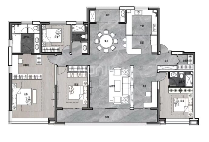 东湖森林·香亭--建面 249m²