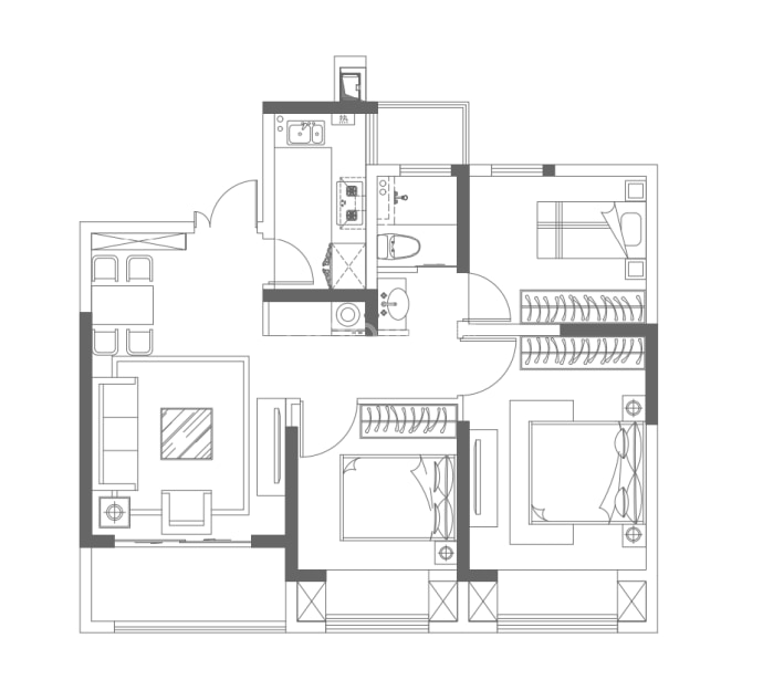 浅隐林泉--建面 88m²