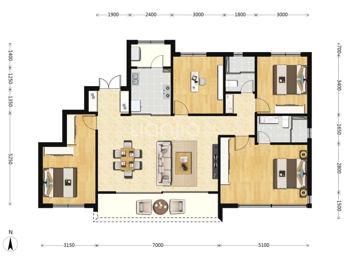 保利天府和颂二期--建面 133m²