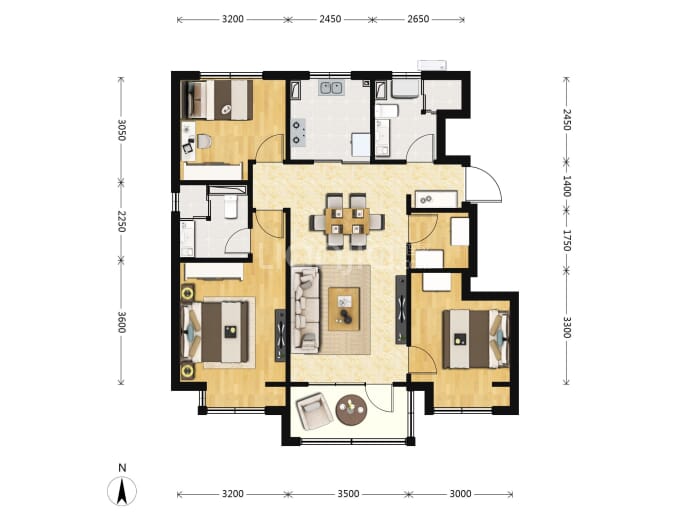 公园和御--建面 95m²