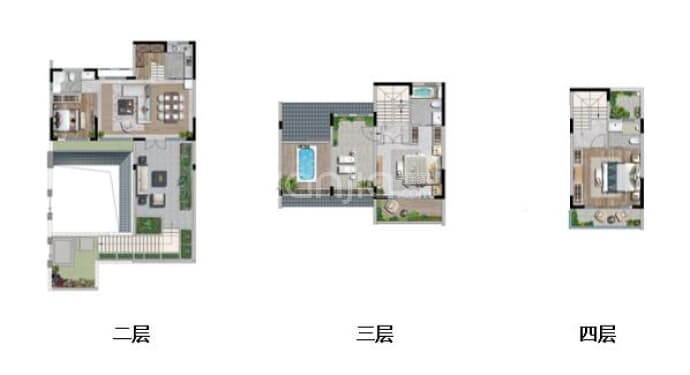汉华原山国际温泉度假区--建面 141.66m²