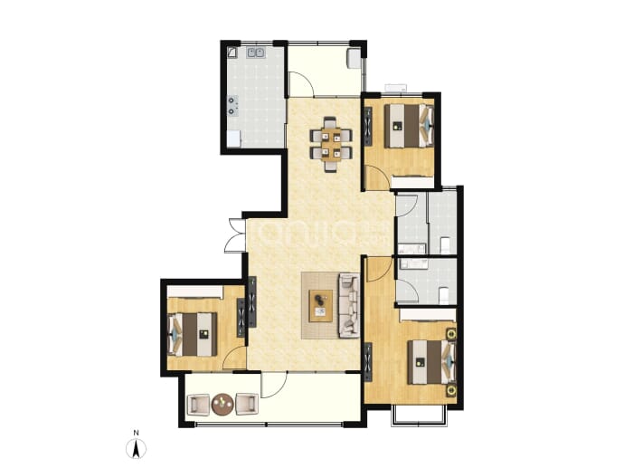 科技佳苑贰号苑--建面 121.49m²