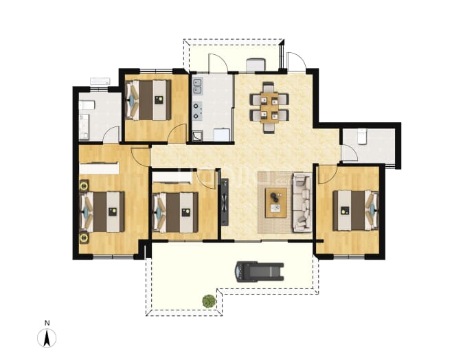 阳光云著--建面 124.17m²