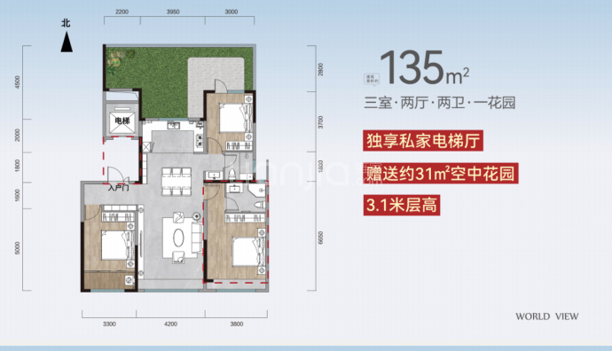 森林星玥--建面 135m²