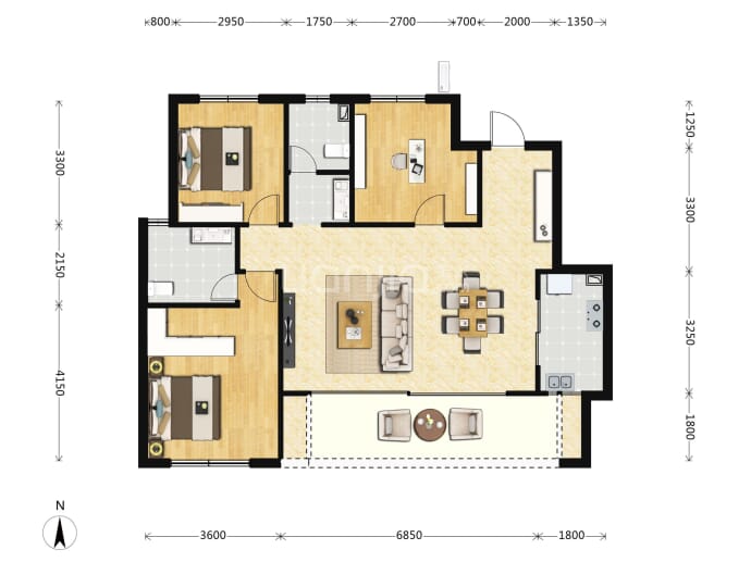 江城九里润璟--建面 110m²