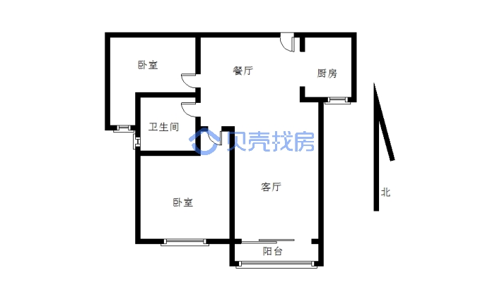 滨江国际经典3室   楼层好 可按揭-户型图