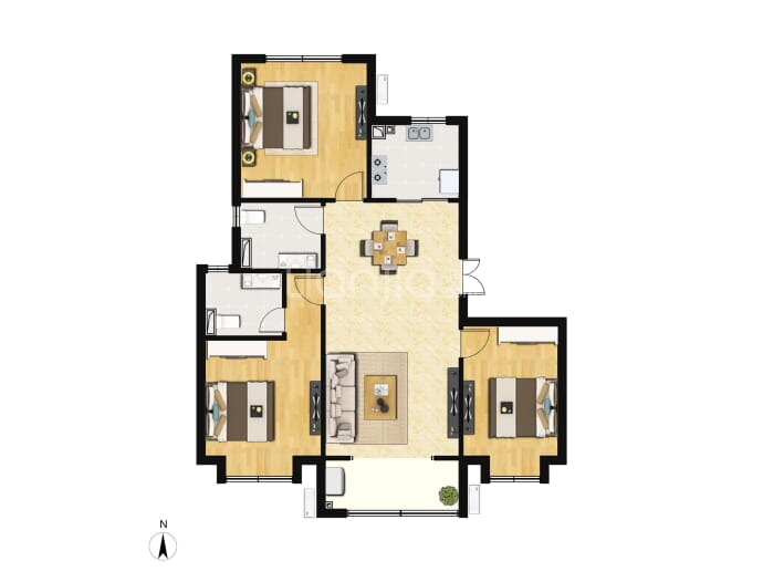 国茂府--建面 117m²