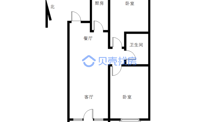 房主诚心卖，价位能商量，现在闲置 看房随时 独立三室-户型图