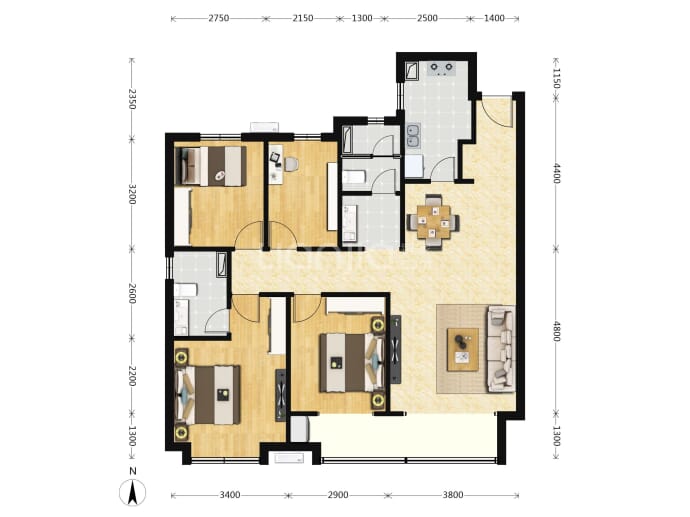 金隅金成熙府--建面 124m²