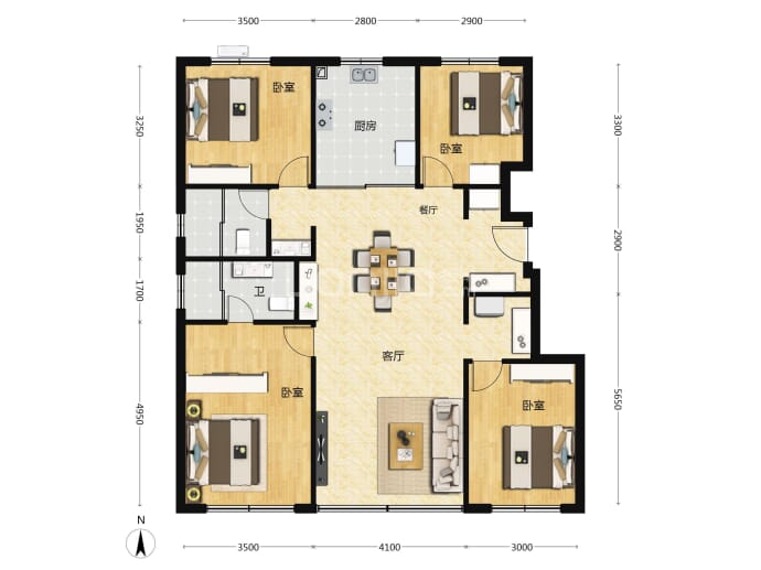 壹品兴创颐和公馆--建面 132m²