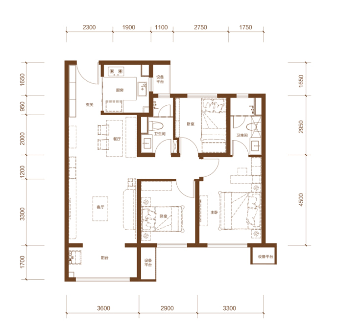 保利天汇--建面 111m²