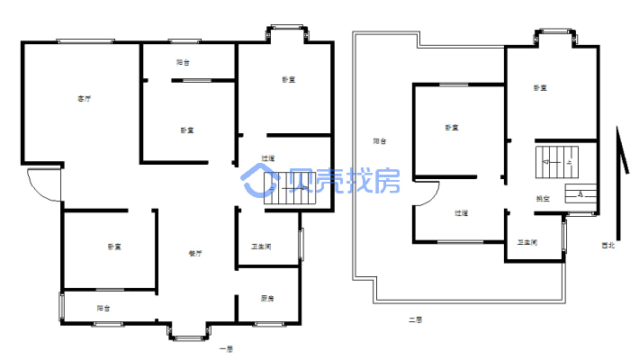 锦鑫苑 五室2厅交通便利 小区环境干净舒适 适合居住-户型图