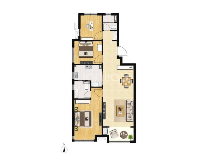 保利云上--建面 105m²