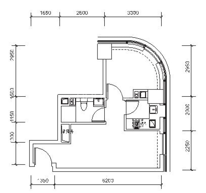 汉华曲江中心--建面 55.5m²