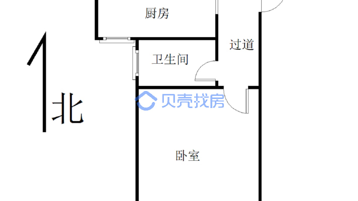 天明城名门世家一房一楼单身公寓精装修未入住带储藏室-户型图