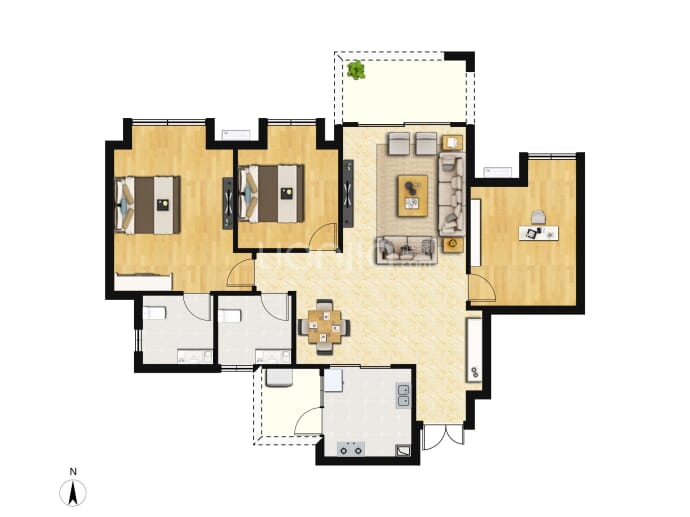 人居蜀津峰荟蜀望阁--建面 106m²