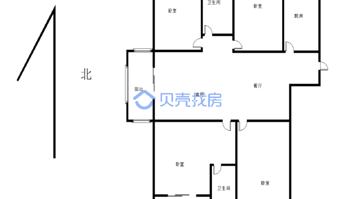 契税满2年  西边户，可按揭 全款 公积金，诚心出售-户型图